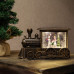 Декоративный светильник Паровозик с эффектом снегопада, подсветкой и новогодней мелодией