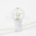 Гирлянда LED Galaxy Bulb String 10м, белый КАУЧУК, 30 ламп*6 LED ЗЕЛЕНЫЕ, влагостойкая IP54, SL331-304