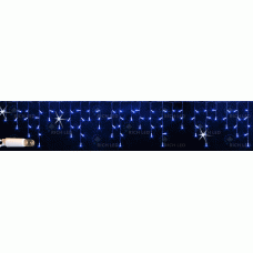 Светодиодная бахрома Rich LED, 3*0.5 м, синяя, мерцающая, белый резиновый провод, RL-i3*0.5F-RW/B